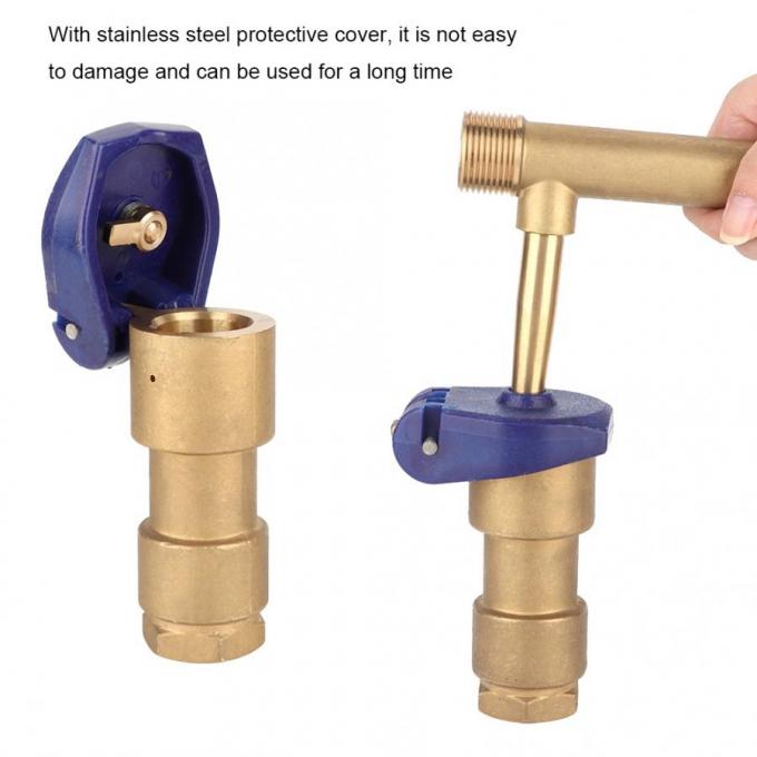 Durable Brass Quick Coupler Irrigation Anti Aging 1.5Mpa Working Pressure