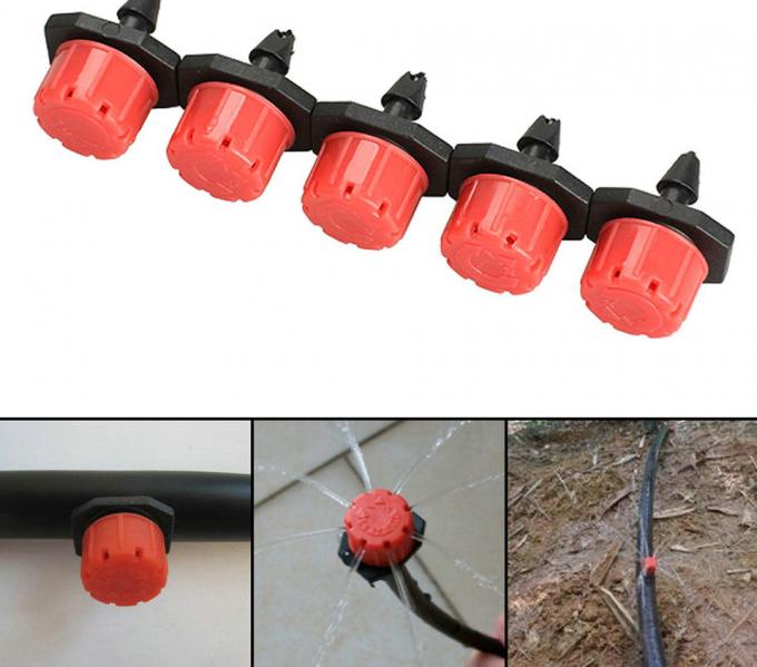 8 Outlet Watering System Dripper Pressure Compensating Drippers 1/4''