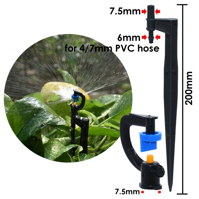 180 Degrees Irrigation Micro Sprinklers On 20cm Stake Watering Sprays