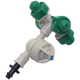 Garden Irrigation 4 Outlet Cross Misting Micro Spray Sprinkler Anti Drip