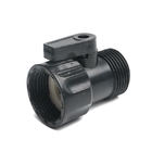 Plastic Garden Irrigation Valve Connectors 3/4&quot; Male To Female Thread Hose Tube Switch