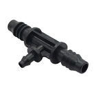 Reducing Tee Barb Connector Drip Irrigation Connectors 3/8 Inch - 1/4 Inch