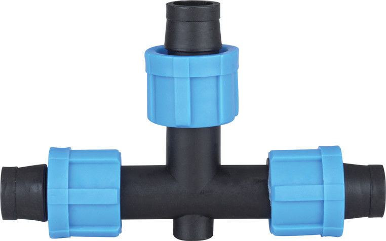 Tee Drip Tape Fittings Irrigation Pipe Fittings Smooth Internal Surface