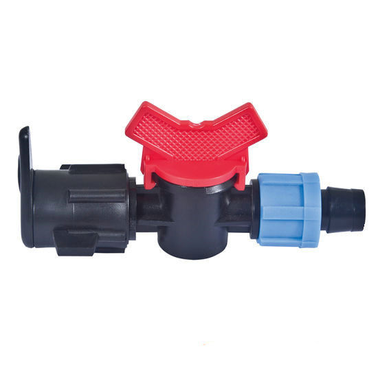 Reusable Irrigation Water Valve UV Protection Lock Offtake Valve For Drip Tape