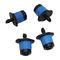 Blue 1/4'' Irrigation Micro Sprinklers Adjustable 360 Degrees Gear Drive